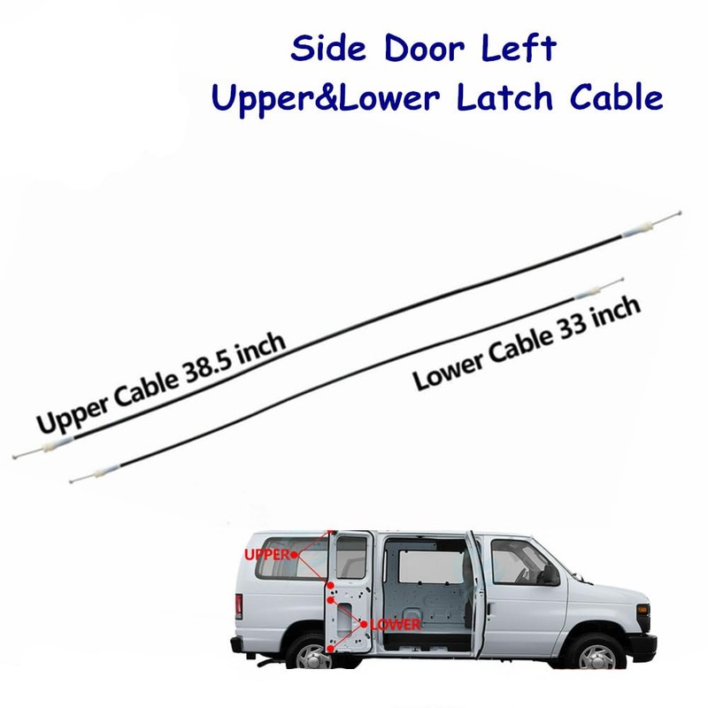Zieichy Side Cargo Door Left Upper & Lower Latch Release