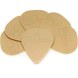 Graph Tech PQP-0068-V6 : TUSQ Standard Guitar Pick 0.68mm Warm Tone - 6 Pack