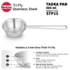 Hawkins 1.5 Cup Tadka Pan, 360 ml Triply Stainless Steel
