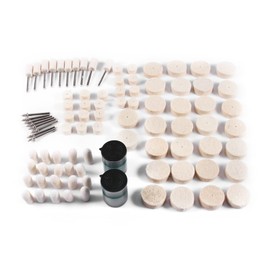 Haofy 90Pcs Polishing Buffing Wheel Mixed Kit Buffing Wheels Abrasive Soft Felt for Watch Jewelry Tools Drill Tools Attachment