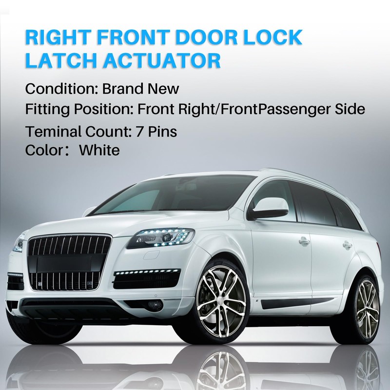 Right Front Door Lock Compatible with A4 A5 Q3 Q5