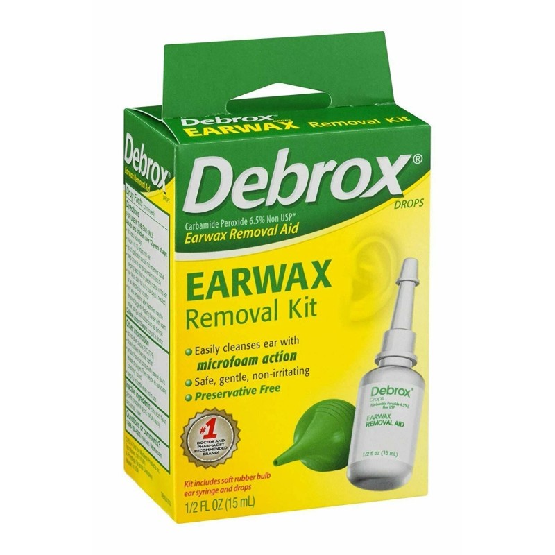Debrox Earwax Removal Aid Kit with Microfoam Cleansing Action Gentle