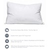 Extra Firm Polyester Bed Pillow – High Loft, Firm Density,
