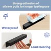 Peaha 10 Pack Self Adhesive Cabinet pulls 3 inch Black