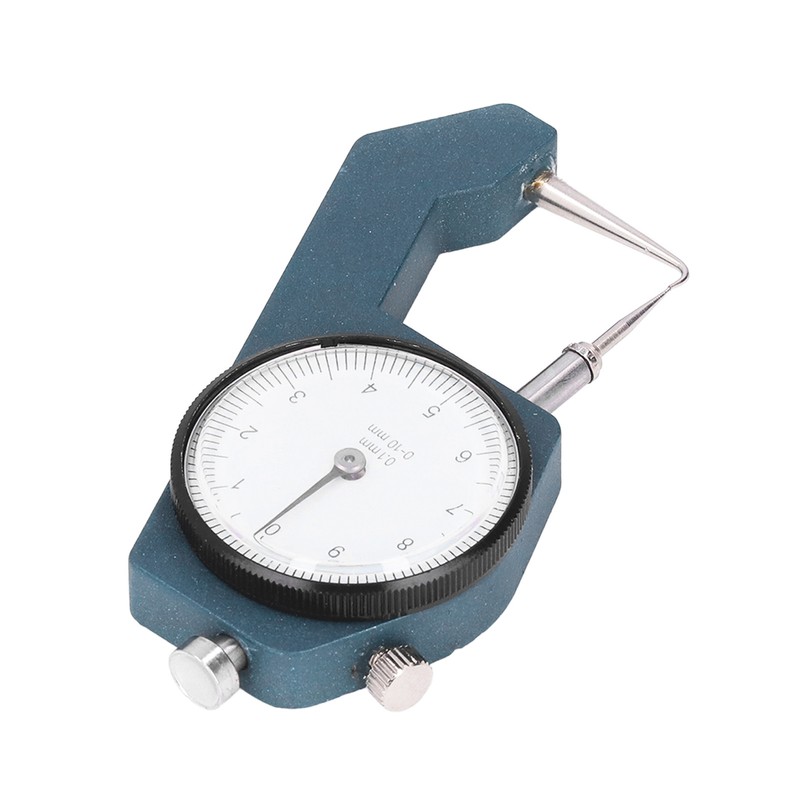 Dial Thickness Gauge Curved Tip Head 0 to 10mm Range
