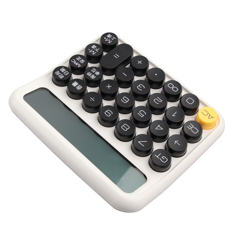 12 Digit Calculator Large LCD Display Big Button Standard Mechanical