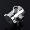 G1/2'' 3-Way T-Adapter Diverter Valve, Adjustable Shower Head Arm Mounted,