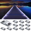 AGPTEK Solar Driveway Lights 12 Pack, White LED Deck Lights,