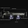 Phefop Aquarium Bubble Counter Transparent Corrosion Resistant Glass CO2 Spiral