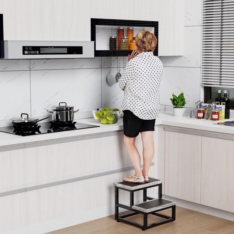 Step Stools for Adults Kids, Heavy Duty Sturdy Foot Stool