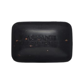 Ashanti Naturals Black Soap Bar | Exfoliating Natural Soap with Shea Butter, Jojoba Oil & Oatmeal for Women & Men – 5 oz