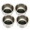 FreeTec Stainless Steel Drink Holder with Drain Bottle Holder for