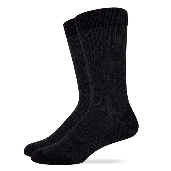 Carolina Ultimate Outdoor Obsession Crew Socks 1 Pair, Black, Men's