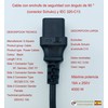D.Square Power Cable 3 Pin IEC320 C13 Black 1.8m 18AWG