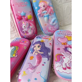 K&H Lapicera 3d Estuche Lápices Dibujos Animados Mayoreo 5pz Niñ