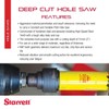 Starrett Bi-Metal Deep Cut Hole Saw with Arbor and Abrasion