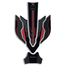 Resin Bike Motorcycle 3D Stickers Compatible with Kawasaki Z650 2024 Candy Persimmon Red/Ebony. Bike Tank Protector from Impact and Scratches. Sticker 3D Resin Gadget Moto