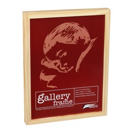 Ambiance Gallery Wood 1.5 Deep Picture Frames - 8x10" Natural Wood Frame, Shatter-Resistant Acrylic Glazing & MDF Backing, Horizontal or Vertical Wall Wall Display