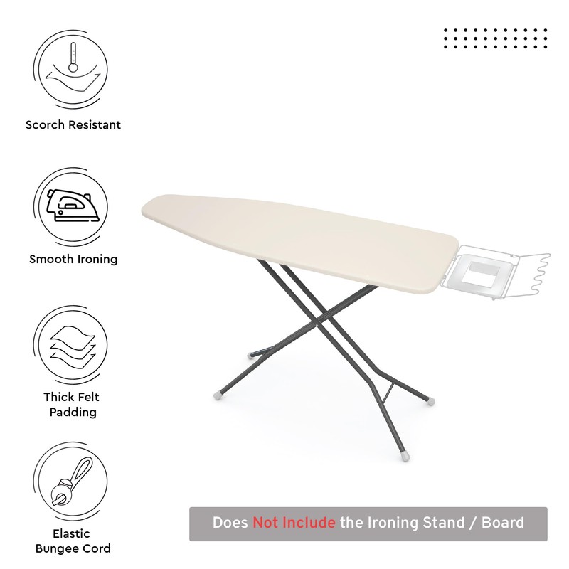 Encasa XO Ironing Board Cover and Pad 54"x15" - 4mm