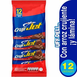 Chocolate Bar with Crunchy Rise (Pck of 3) a colombian candy chocolate bar Chocolatina Cruji Jet Pequeña Comida colombiana Dulce Colombiano