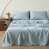 Simple&Opulence 100% Pure Linen Sheet Set Queen Size, Natural French