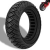 Felixstory 10x3 Off-road Solid Tire, 255x80(80/65-6) Tubeless Scooter Snow Tire