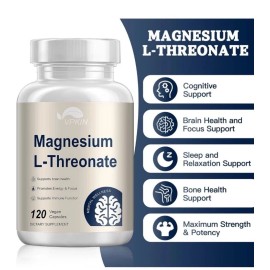 Magtein Magnesium L Threonate  - 120x  Capsules - Non-GMO