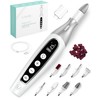 PediLux Pro Professional Manicure Pedicure Kit, Cordless Electric Nail File