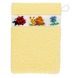 Feiler paulix00030661 Washing Mitt in Pauli Design 15 x 20 cm Yellow
