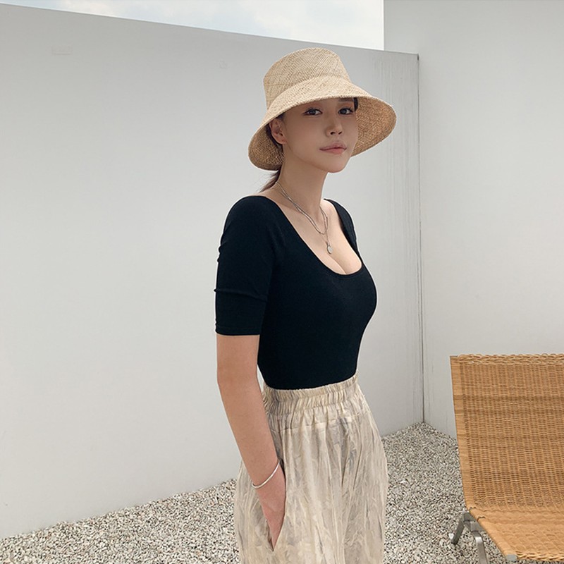 Short Sleeve One Piece Swimsuit Woman Backless Push Up Swimwear