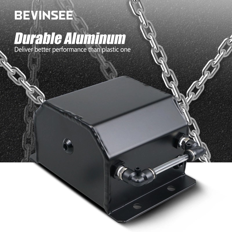 BEVINSEE 1L Radiator Coolant Overflow Bottle Recovery Water Tank Reservoir