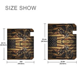 Msyxl Magnetic Mailbox Covers - Vintage Motorcycle Flag Standard Size 18x21 Inches for Garden Yard Outdoor - Easy to Install Mailbox Wraps for Post Letter Box