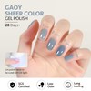 GAOY Jelly Nude Blue Gel Nail Polish, 16ml Sheer Neutral