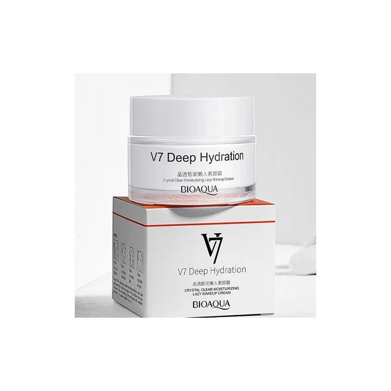 Crema Facial Bioaqua V7 Deep Hydration Crystal Hidratante Todo Tipo