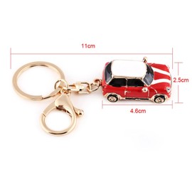 Car Keychain, Mini Zinc Alloy Car Keyring for Men, Women, Car Decorations, Perfect Christmas Gifts (Red), blue