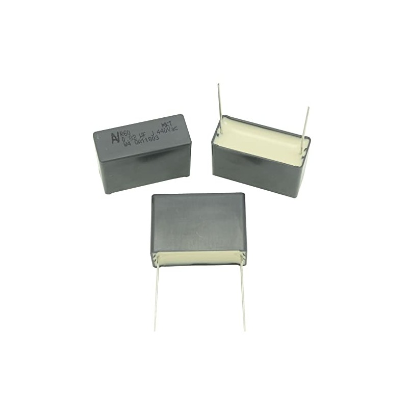 10x MKT-Capacitor rad. 0,82µF 440V AC ; 27,5mm ; R604R38205000J