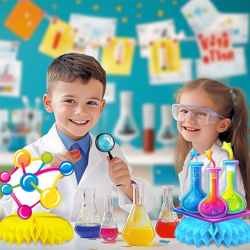 9 Pcs Science Party Decorations Science Party Supplies