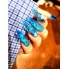  Cool sea nail handmade nail tips ✨ - Short