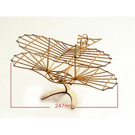 Viloyaga 3D Puzzles for Adults DIY Wooden Models Aeroplane Otto Lilienthal Model Kit, Laser Cut Balsa Wood Model Kits for Building