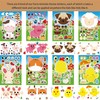 24 Pieces Farm Animals Make a Face DIY Stickers for