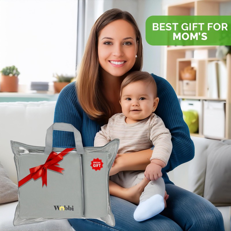 Wobbi Baby Bath Kneeler and Elbow Rest Pad Set -