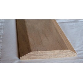 Solid Red Oak Interior Threshold - Style A (3 1/2 inches x 24 inches)