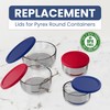 Replacement Lids for Pyrex Glass Food Storage Containers Round (2)