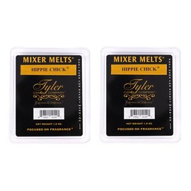 Tyler Candle Company Hippie Chick 1.9 Ounce Scented Mixer Wax Melt Cubes for Tart Burner, Pack of 2