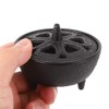 Uadme Cast Iron Incense Burner Long Use Strong Practicality for