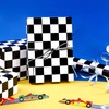 WRAPAHOLIC Checkered Flag Wrapping Paper Roll - 17 Inch x
