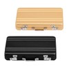 Opexicos 2Pcs Lock Box Modeling Suitcase Aluminum Metal Business Card