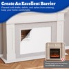 Wintcomfort Fireplace Cover, 3-Layer Insulation Fireplace Draft Blocker with Strips,