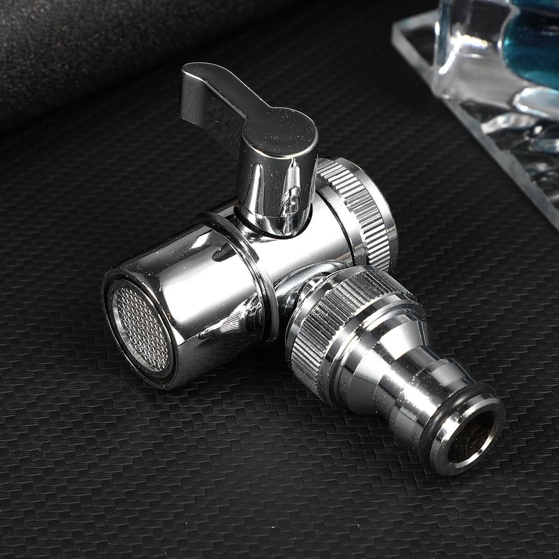 DOITOOL Faucet Diverter Valve with Aerator and Male Threaded Adapter,