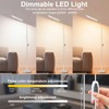 White LED Reading Floor Lamp, Bright 12W Dimmable Standing Light,